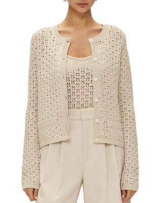 ELODIE THE LABEL Elodie Eloise Crochet Cardigan | Bloomingdale's