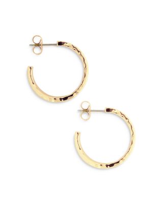 Enchanted Forest Bark Hoop Earrings in 18K Gold Plated