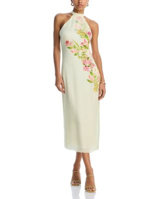 Hemant and Nandita - Floral Halter Midi Dress - Exclusive
