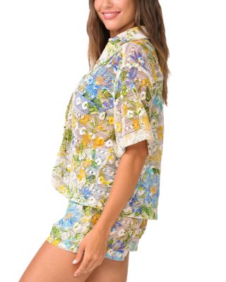 Blake Button Top Swim Cover-Up