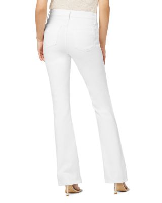The Provocateur Petite Mid Rise Bootcut Jeans in White
