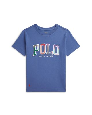 Ralph Lauren - Boys' Madras Logo Cotton Jersey Tee - Little Kid, Big Kid