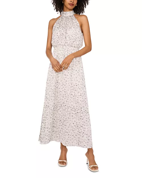 halter neck maxi dress