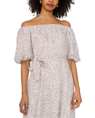 Off-the-Shoulder Midi Dress