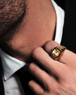 Nocturne Expandable Ring Watch, 16mm