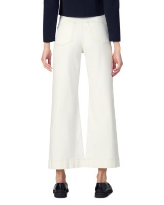 The Ellia High Rise Wide Leg Ankle Jeans in Milk