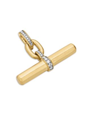 Lexington Chain Necklace in 18K Yellow Gold with Diamonds, 18"