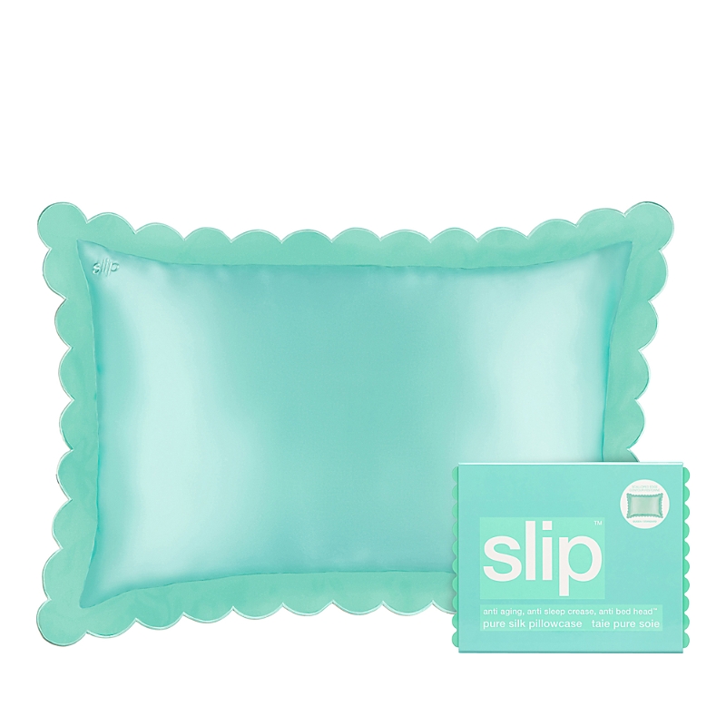 Slip Sunshade Pure Silk Pillowcase In Turquoise