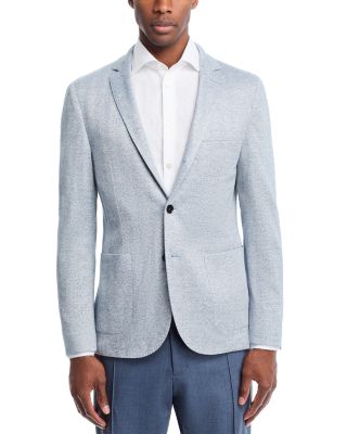 Linen, Silk, & Cotton Herringbone Jersey Soft Jacket