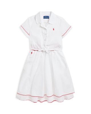 Ralph Lauren - Girls' Cotton Poplin Boxy Top & Skirt Set - Little Kid