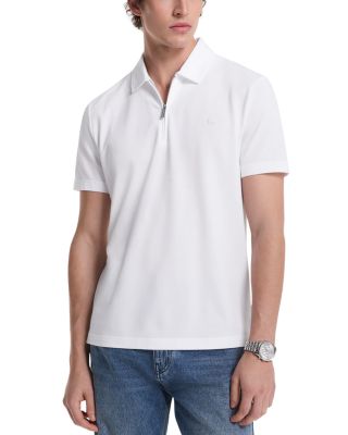 Sleek Pique Zip Polo Shirt