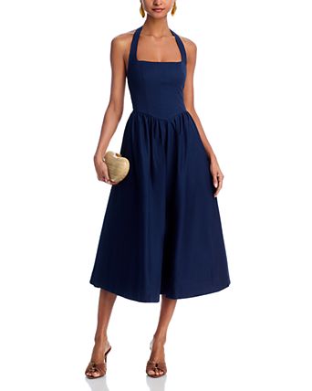 knee length dresses for ladies High-Low Halter Maxi Dress main image 1