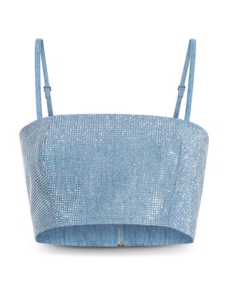 Nik Chambray Crop Top