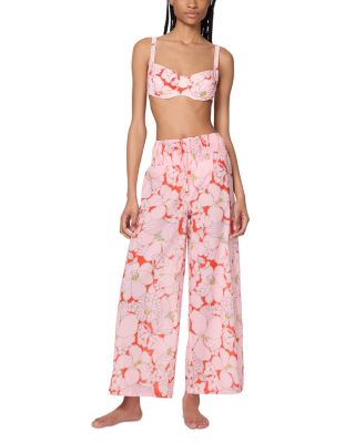 Floral Wide Leg Cover Up Pants