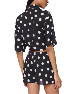 Printed Cover Up Shirt & Cover Up Shorts