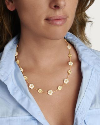 Bloom Station Necklace in 18K Gold Plated, 20" - Exclusive