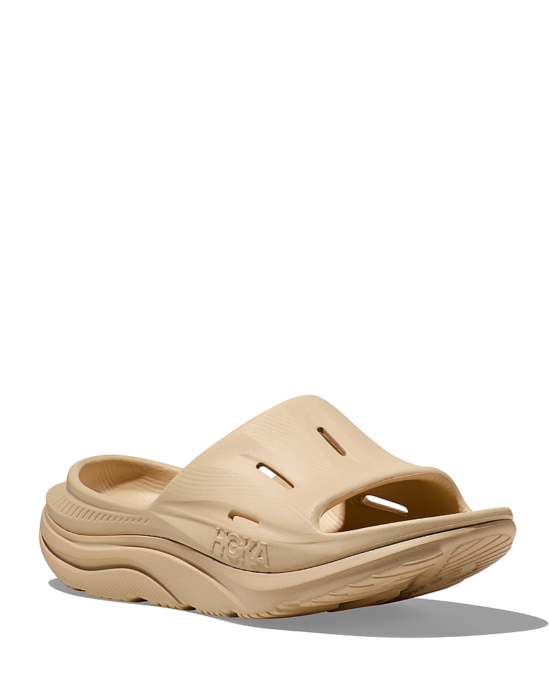 Hoka Gender Inclusive Ora Recovery Slide 3 Sandal In Neutral