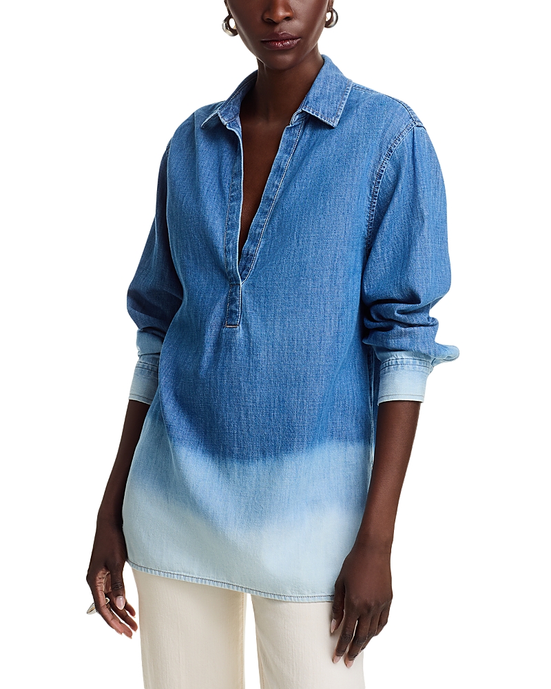 Kobi Halperin Whit Denim Blouse - Exclusive In Indigo