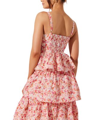Midsummer Tiered Floral Print Dress