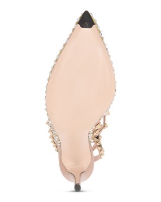 Women&#39;s Rockstud Mesh Pumps