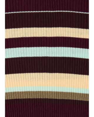 Multi Stripe Crewneck Knit Top