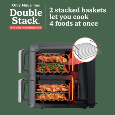 DoubleStack 2 Basket 10 Qt Air Fryer With Smart Thermometer