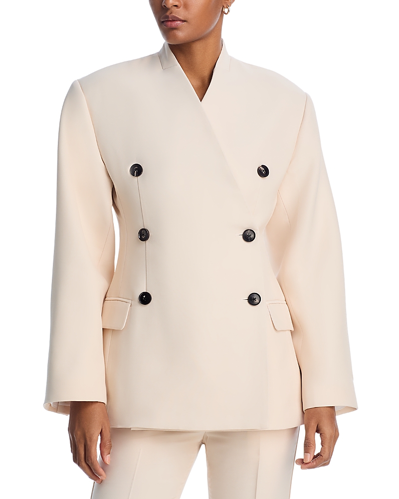 Co Llarless Jacket In Pink