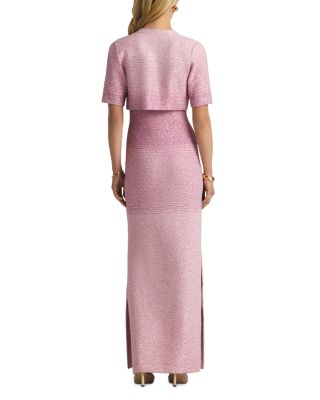 Degrade Stripe Sequin Knit Jacket