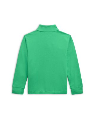Boys' Cotton Interlock Quarter-Zip Pullover - Little Kid, Big Kid