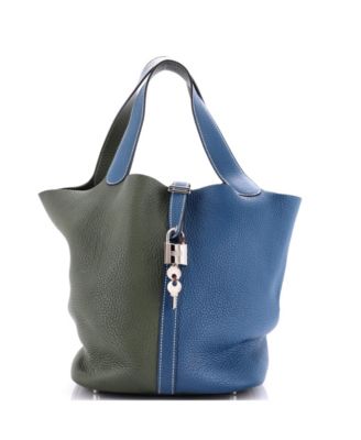 Pre-Owned HERMÈS - GM Casaque Picotin Lock Bag Clemence
