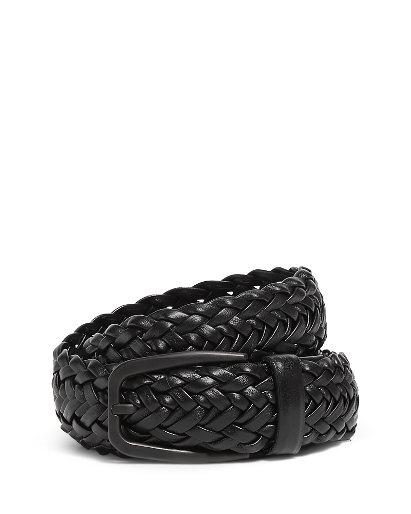 Zegna Braided Leather Belt
