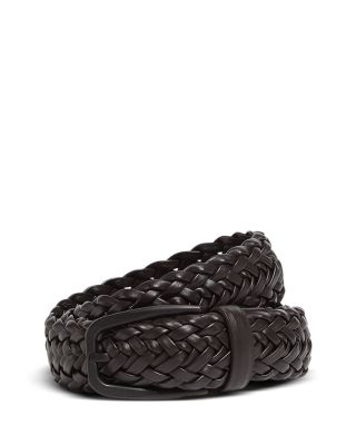 Zegna Braided Leather Belt