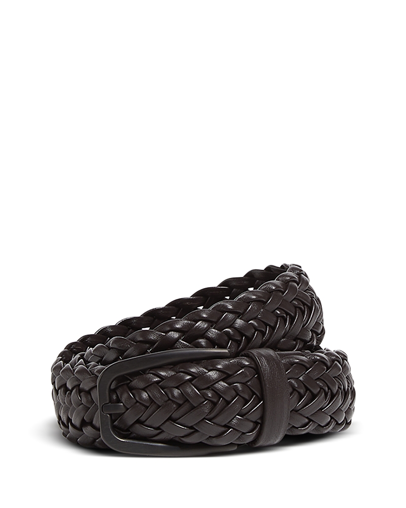Zegna Braided Leather Belt