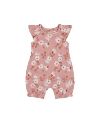 Deux par Deux - Girls' Printed Muslin Romper - Baby