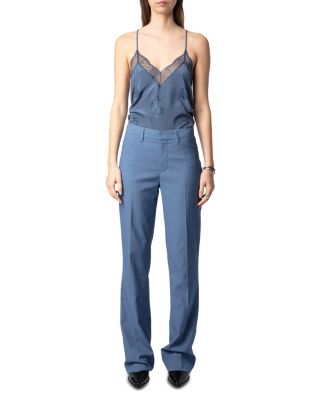 Pistol Flared Hem Pants