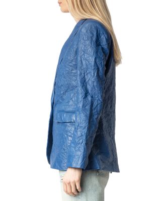 Leather Crinkle Jacket