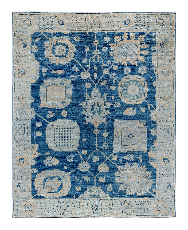 Bloomingdale's Colorful Oushak M1945 Area Rug, 7'11 X 9'11 In Blue
