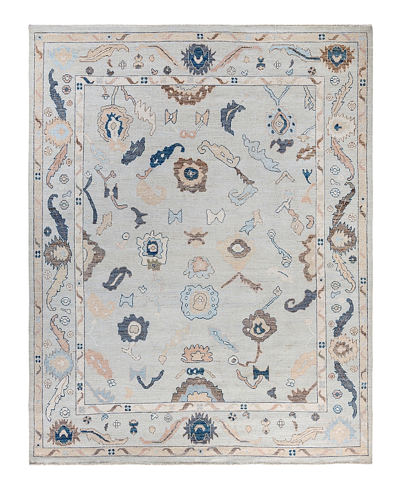 Bloomingdale's Colorful Oushak M1945 Area Rug, 8'2 X 10'3 In Light/blue