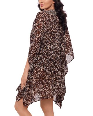 Topkapi Printed Lace Up Caftan