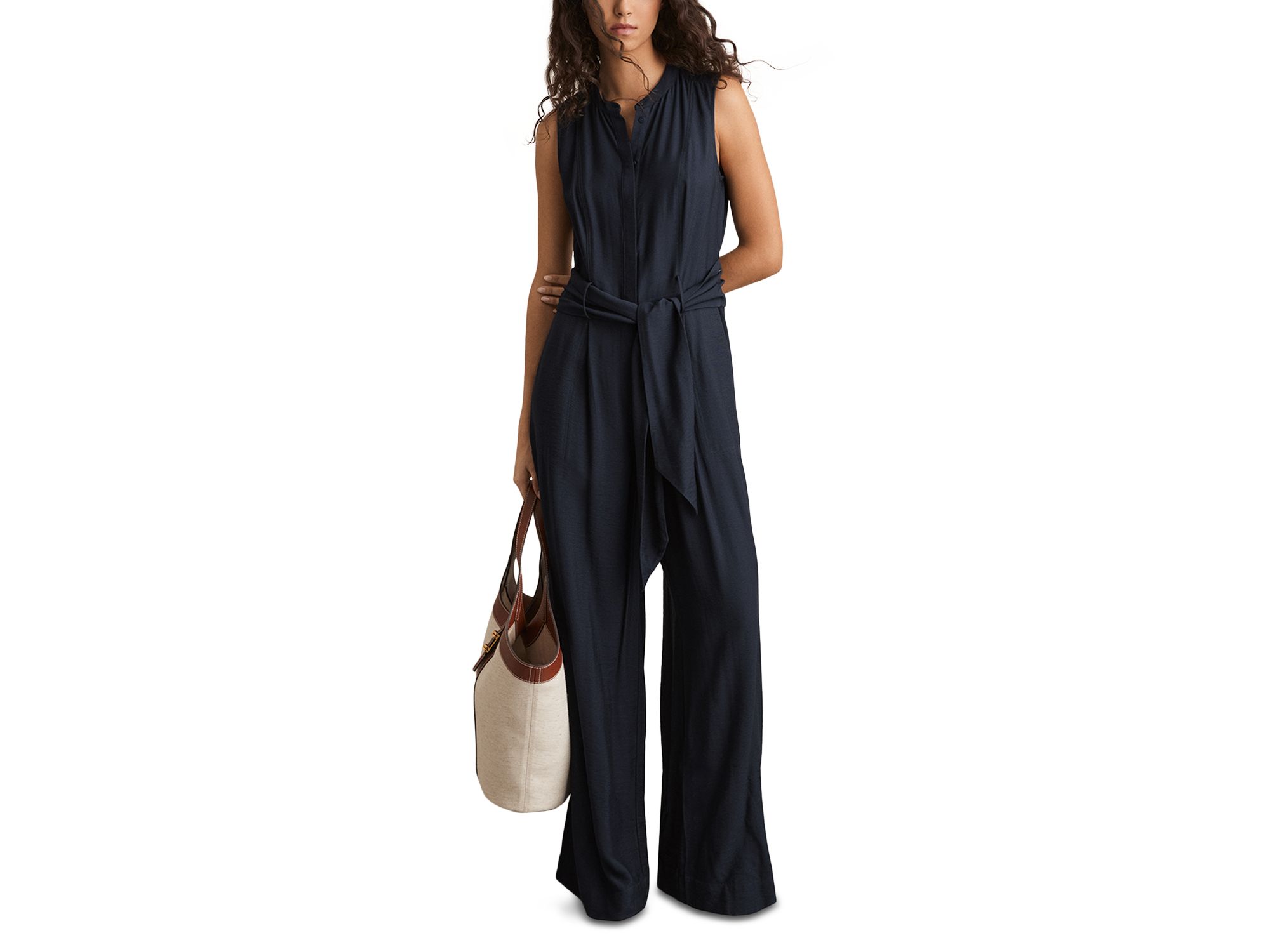 Raven Belted Jumpsuit - Image 1