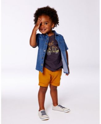 Boys' Short Sleeve Button Down Shirt - Baby
