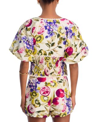 Fruit Vine Puff Sleeve Top - Exclusive