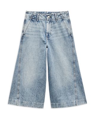 Jamie High Rise Tailored Culotte Jeans in Pacific