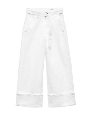 Andi High Rise Wide Leg Ankle Jeans in Optic White