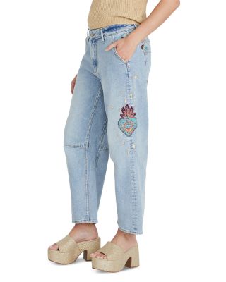 Driftwood Barbara X Hallucination High Rise Cropped Wide Leg Jeans
