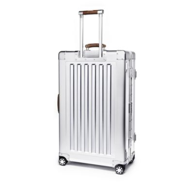 4 Wheel Aluminum XL Checked Suitcase, 90L