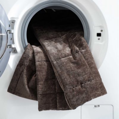 Chenille Box Solid 3 Piece Quilt Set, Queen