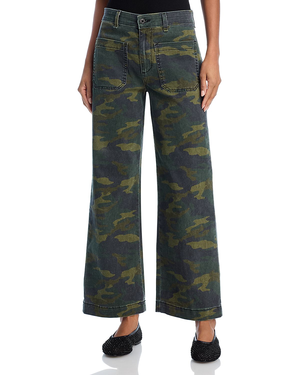 Askk Ny Camouflage Wide Leg Pants