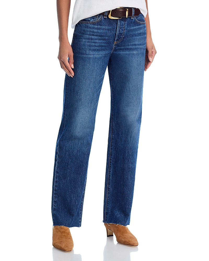 Askk Ny Mid Rise Straight Leg Jeans