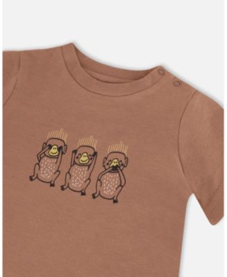 Boys' Printed Organic Cotton Top and Pant Set - Baby